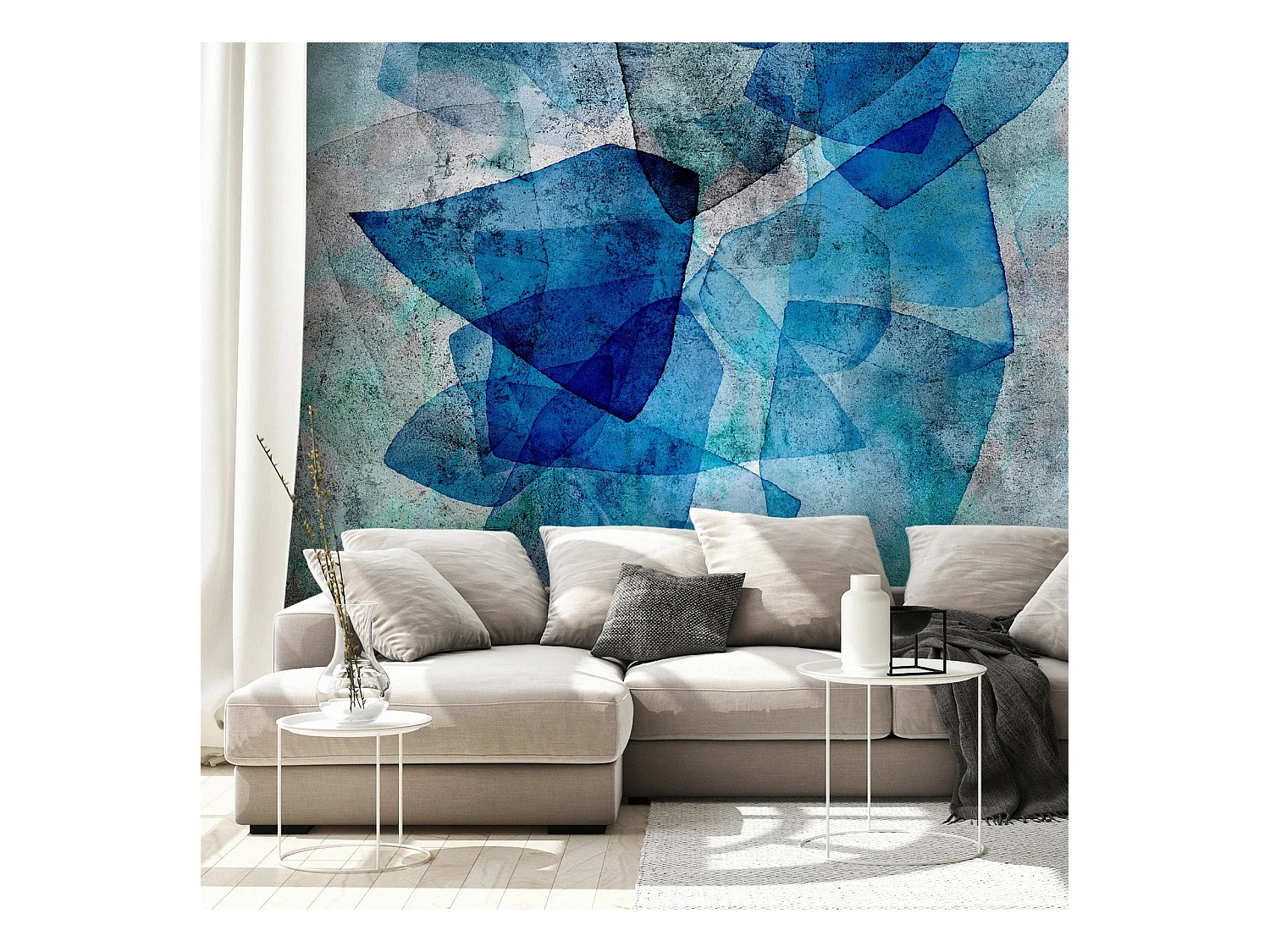 Papier peint Sapphire Mosaic - 100 x 70 cm