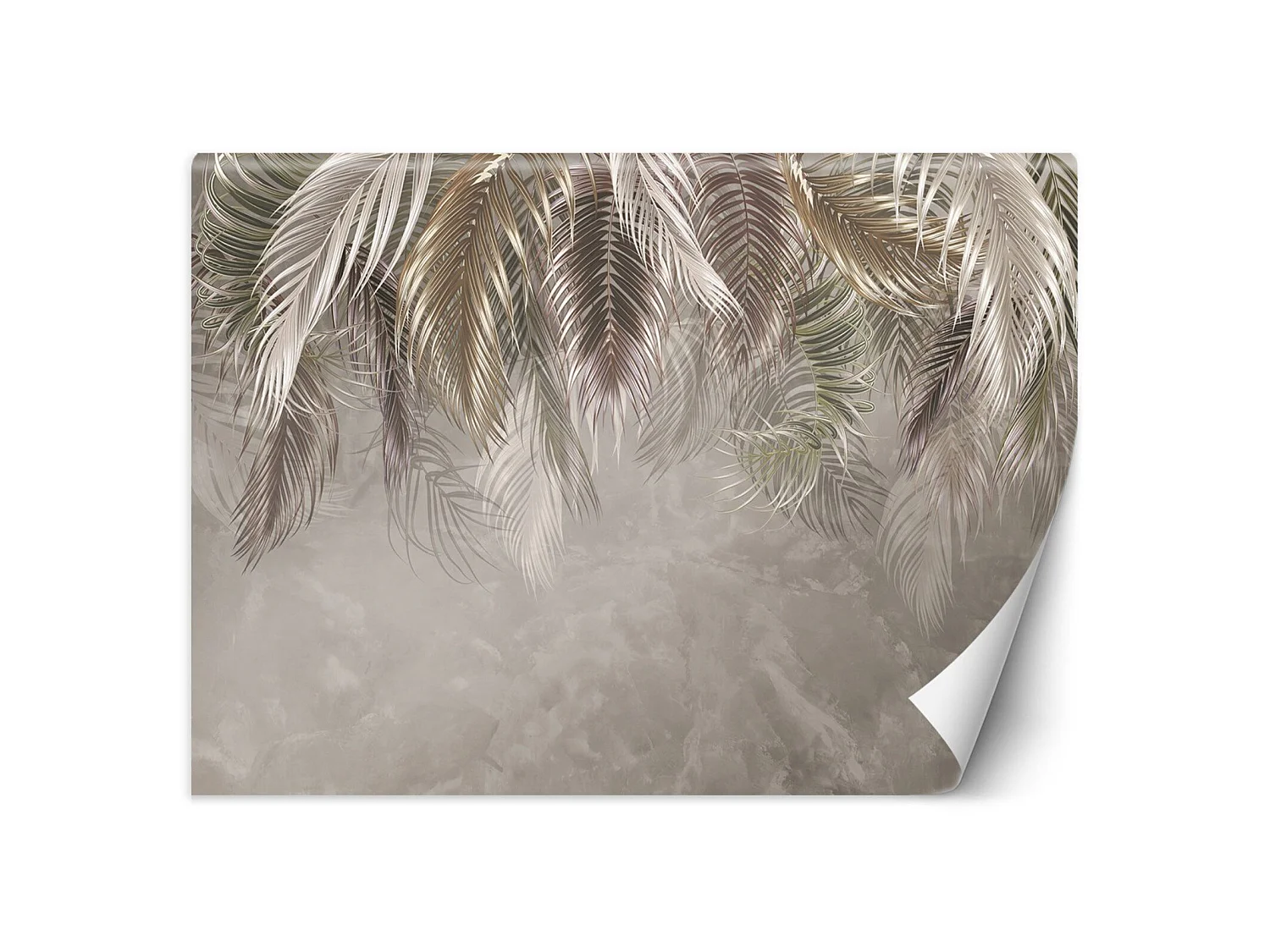 Papier peint feuilles de palmier 3d - 368 x 254 cm