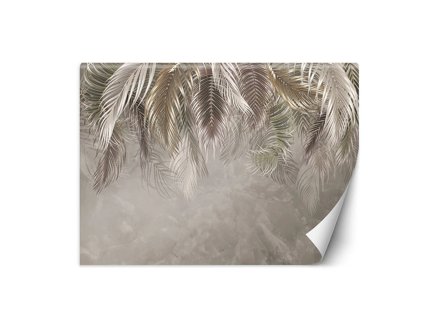 Papier peint feuilles de palmier 3d - 368 x 254 cm