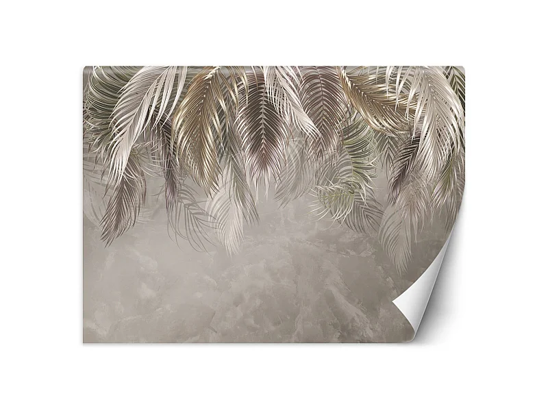 Papier peint feuilles de palmier 3d - 368 x 254 cm