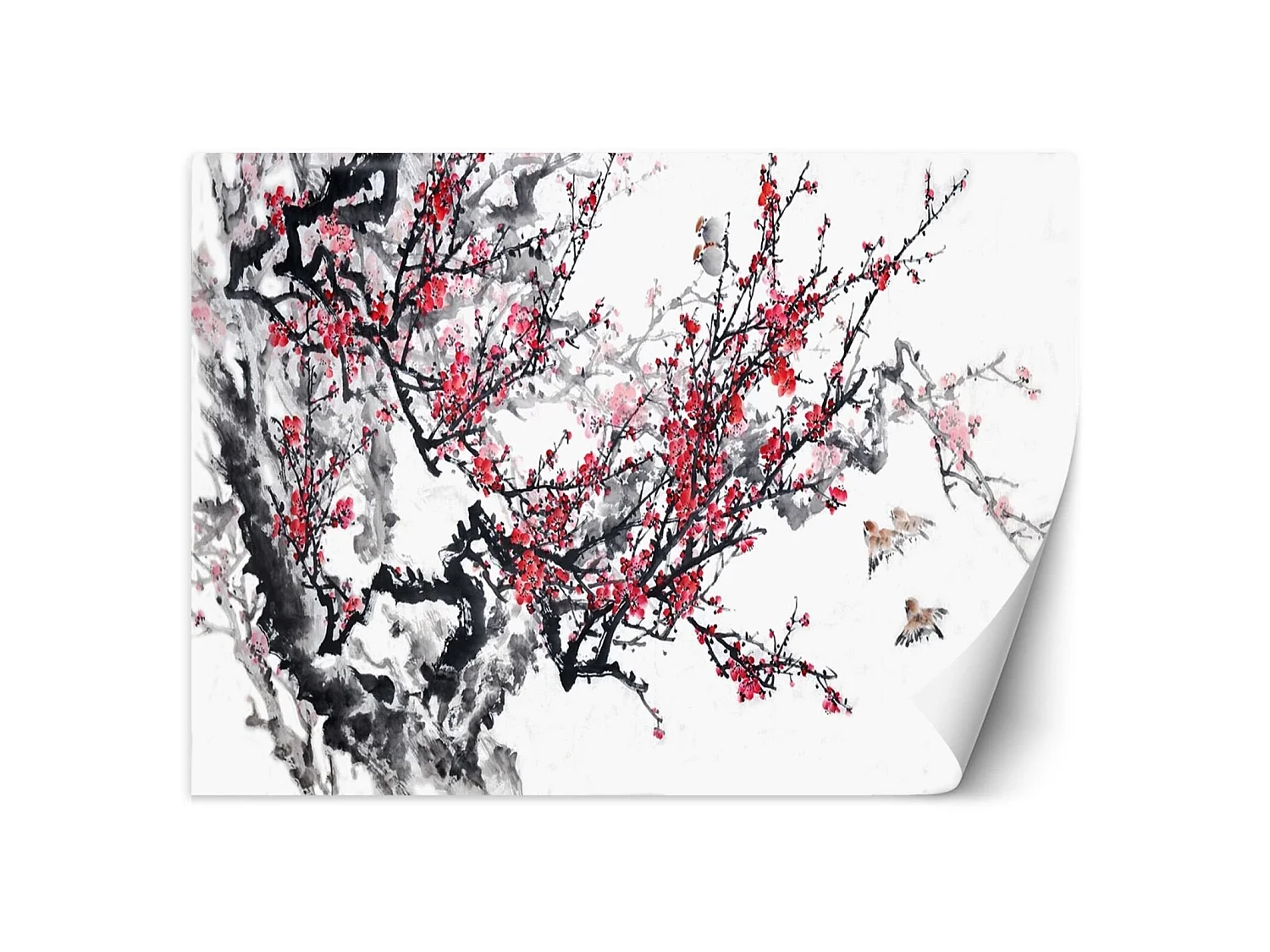 Papier peint fleurs de cerisier - 250 x 175 cm