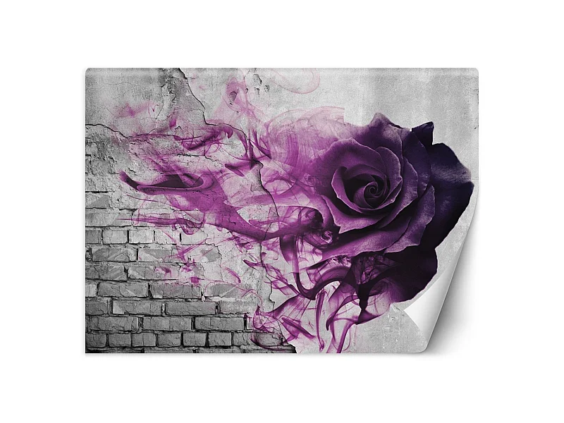 Papier peint rose pourpre - 250 x 175 cm