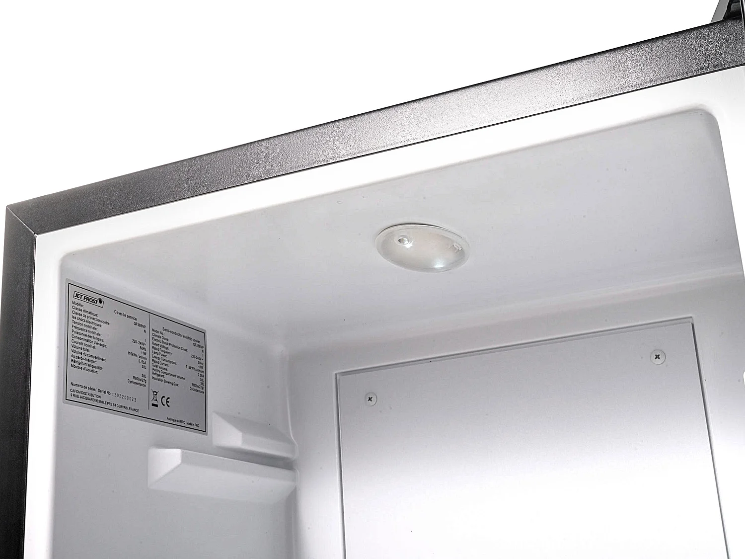 Elektrisch gekoelde minibar - 38 liter - Omkeerbare draairichting van de deur - Zwart