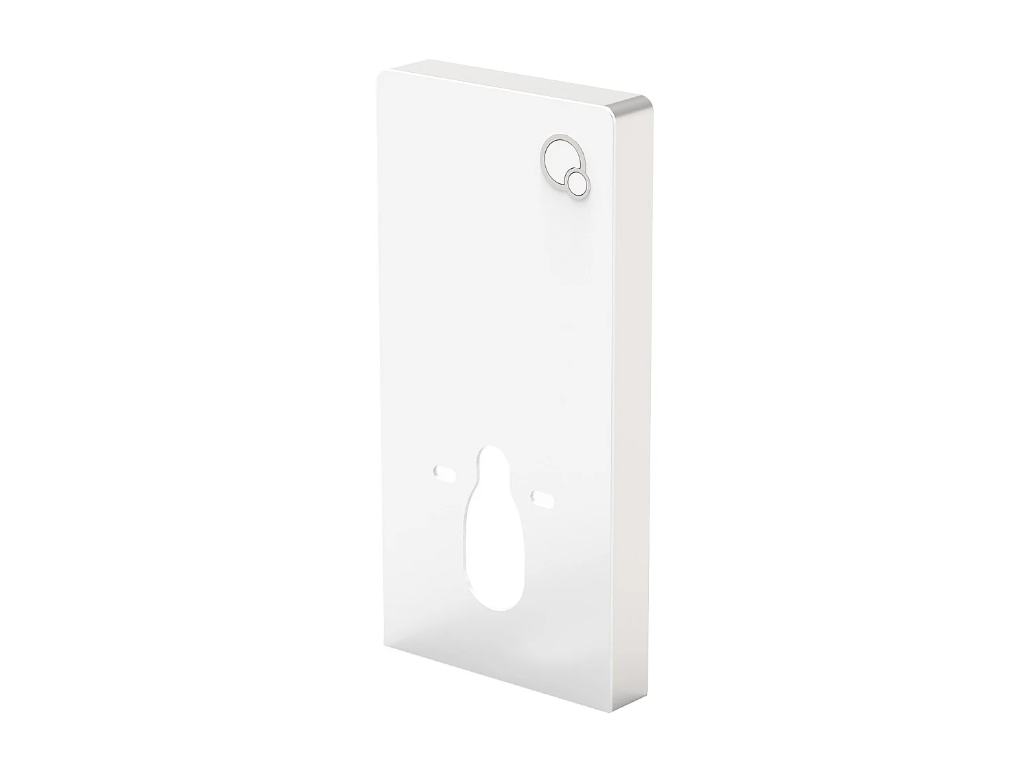 Placa de descarga decorativa para sanita suspensa, branco - SPINOSA