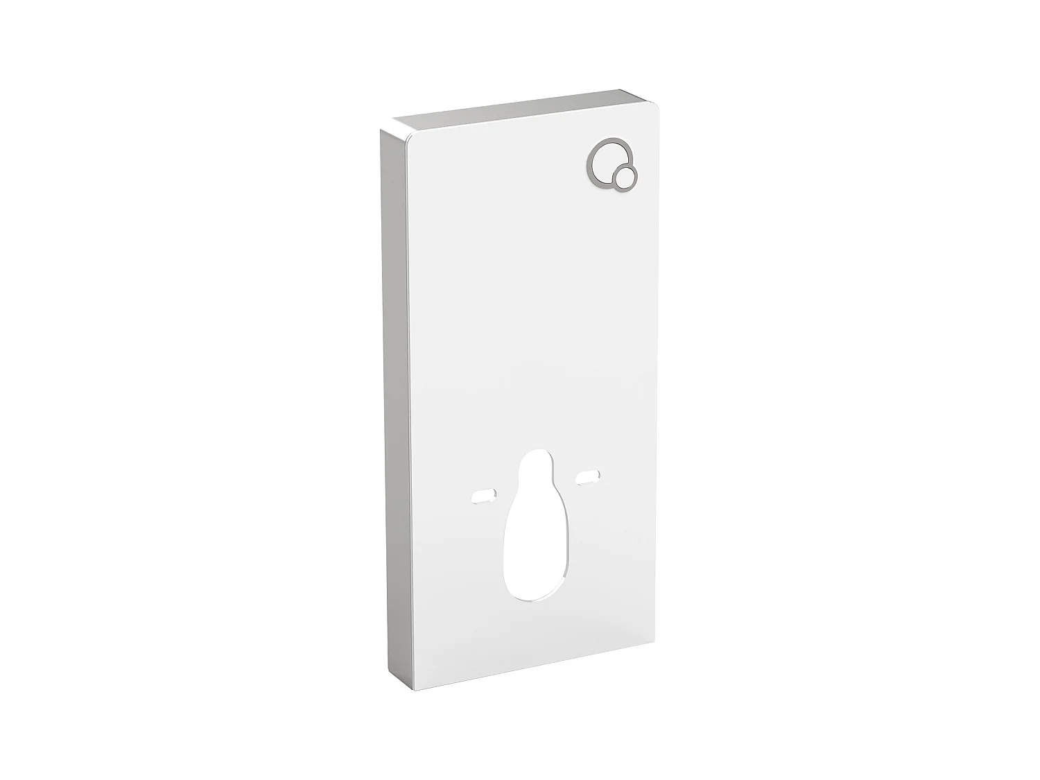Decoratief voorwandsysteem voor hang-wc - Wit - SPINOSA