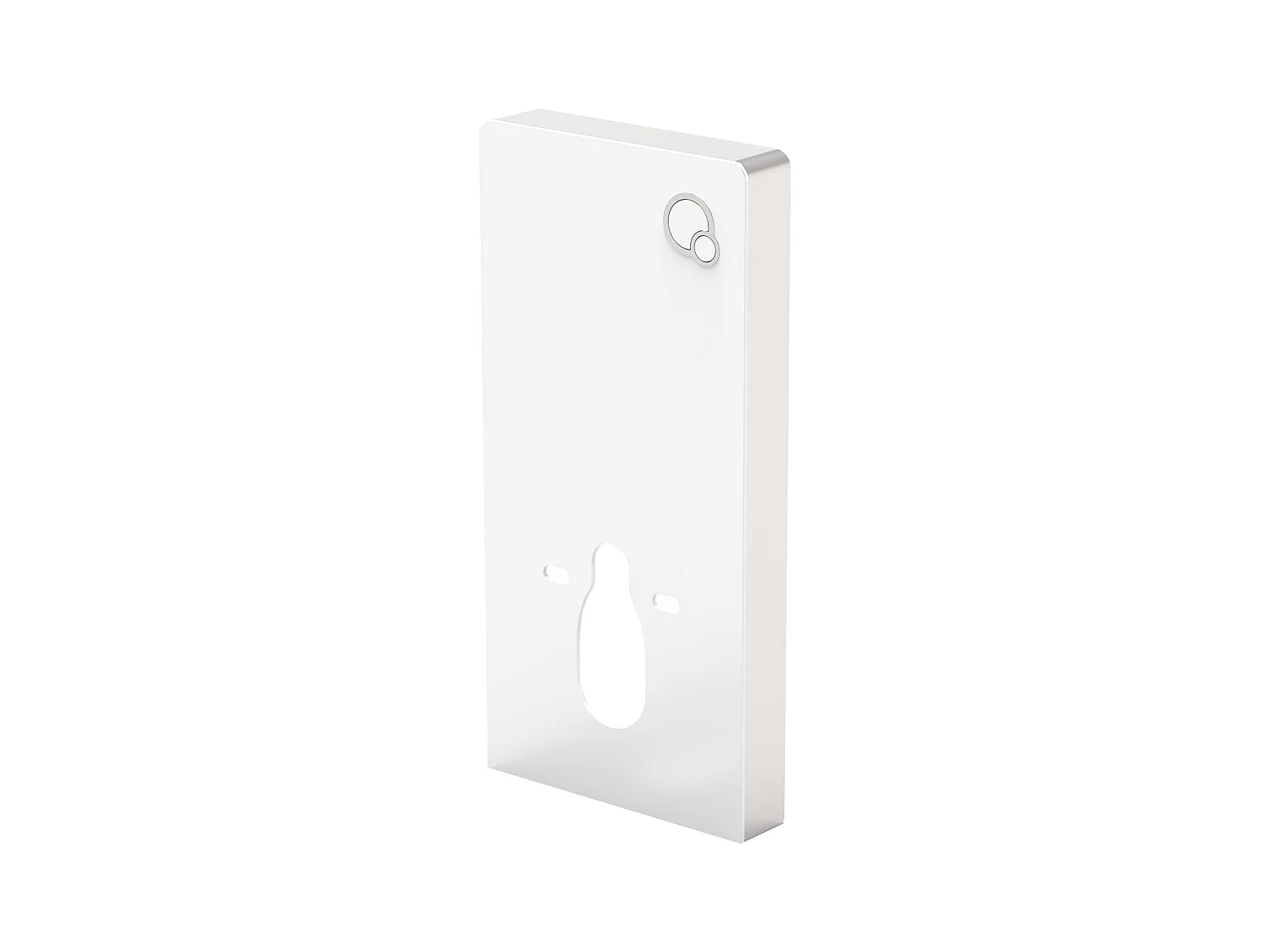 Decoratief voorwandsysteem voor hang-wc - Wit - SPINOSA