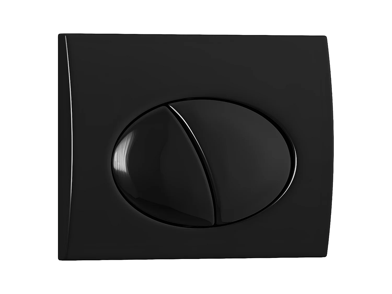 Plaque de commande pour WC avec double touche - Noir - CERASUS