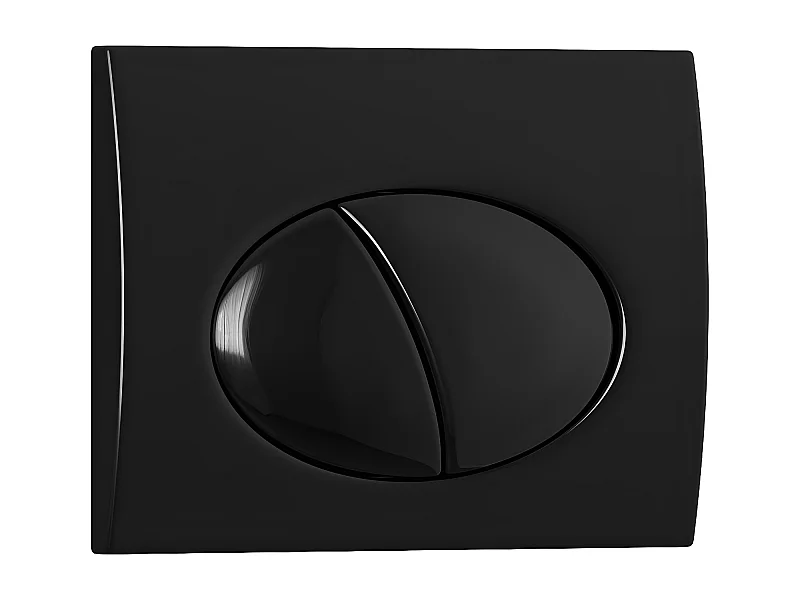 Plaque de commande pour WC avec double touche - Noir - CERASUS
