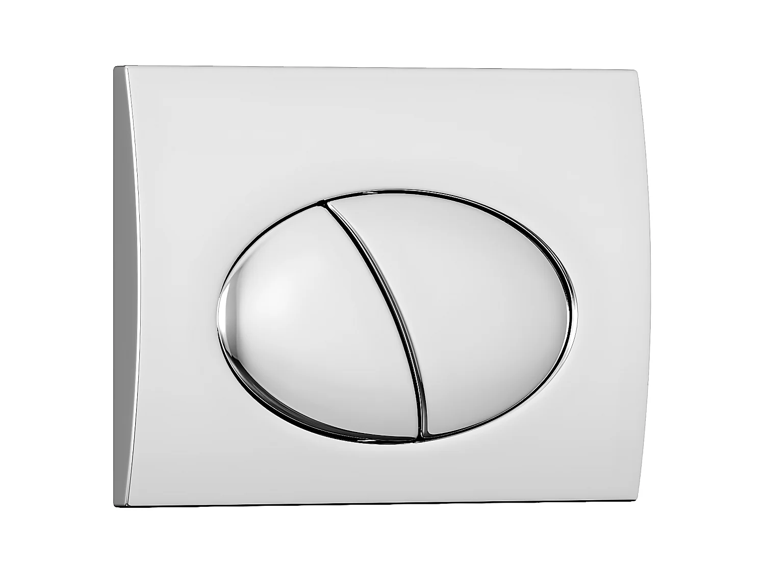 Plaque de commande pour WC avec double touche - Chrome - CERASUS