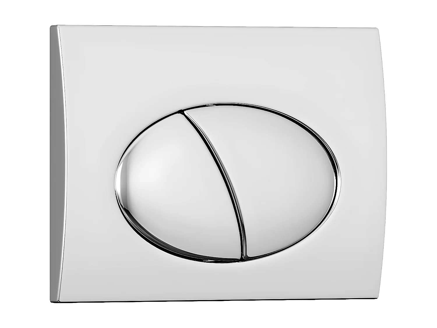 Plaque de commande pour WC avec double touche - Chrome - CERASUS