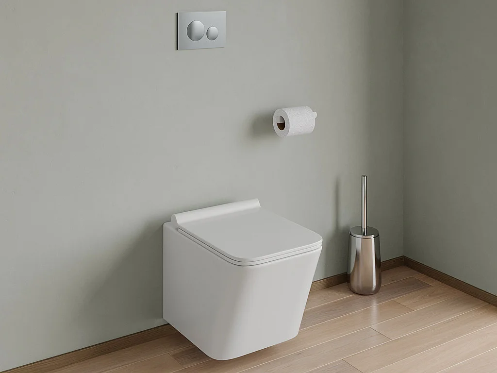 Plaque de commande pour WC avec double touche - Chrome - OPULUS