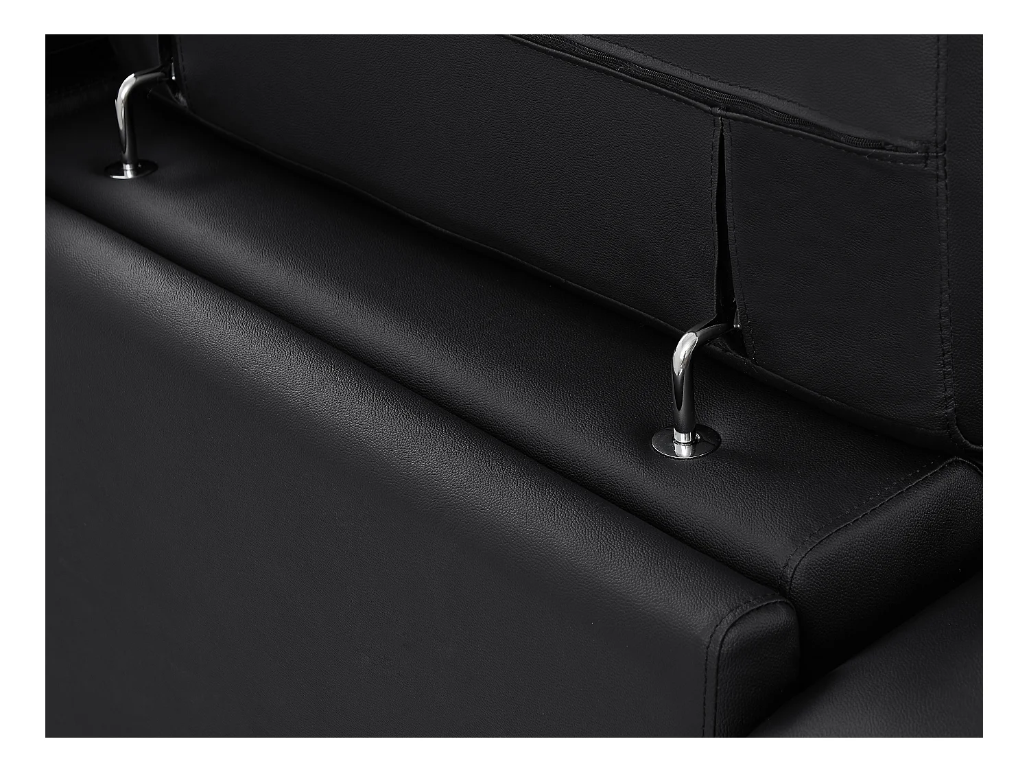 Sofa 2-Sitzer - Rindsleder - Schwarz - BREYT II