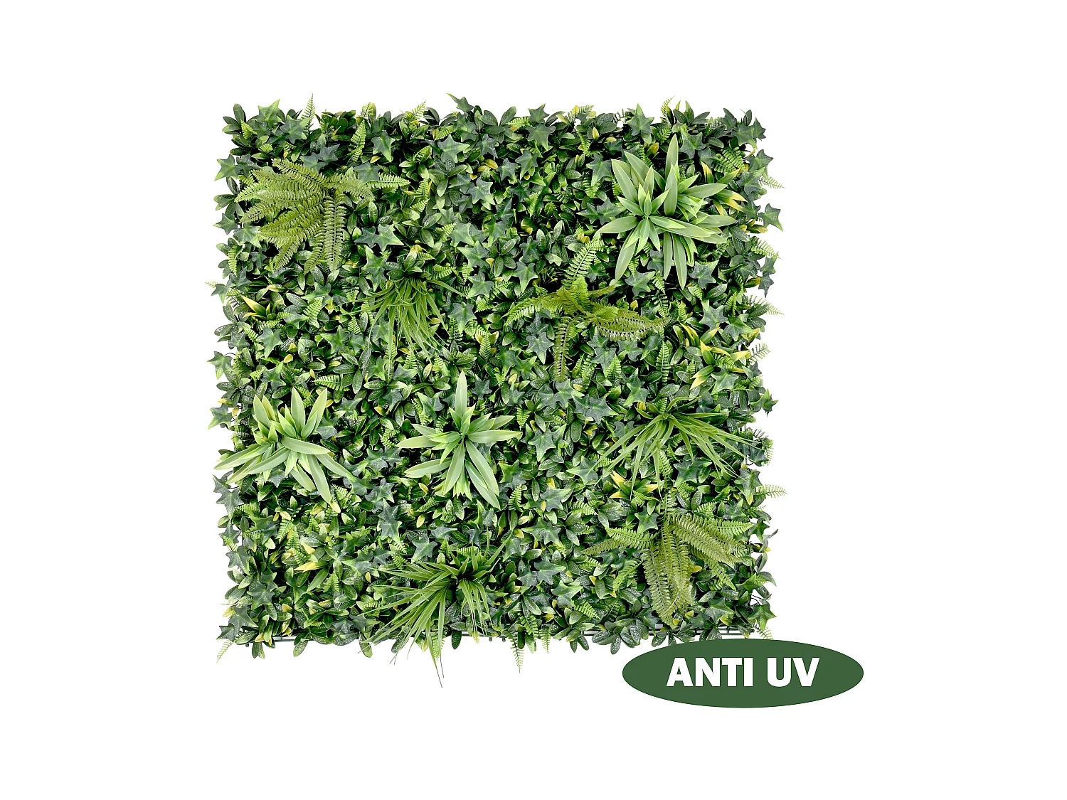 Mur végétal synthétique vert - pack de 1m² - DELVIN