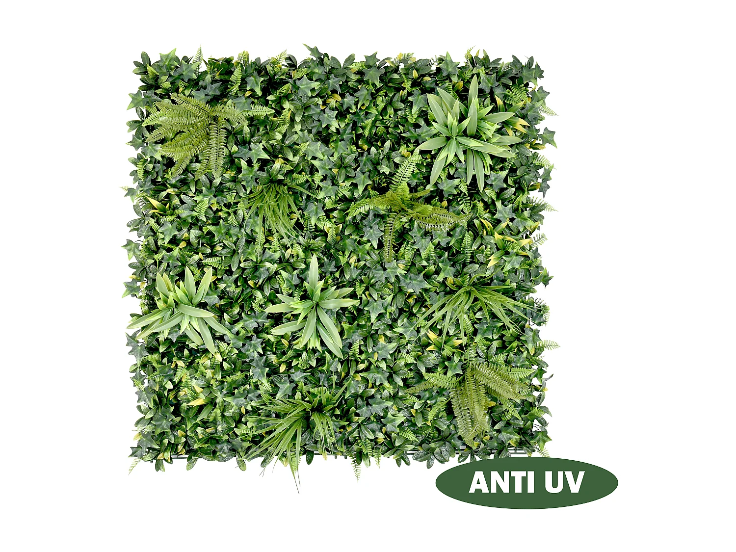 Mur végétal synthétique vert - pack de 1m² - DELVIN