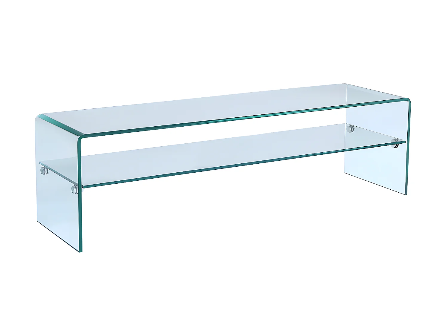 Set "woonkamer": Salontafel + TV-meubel - Gehard glas - STILEOS