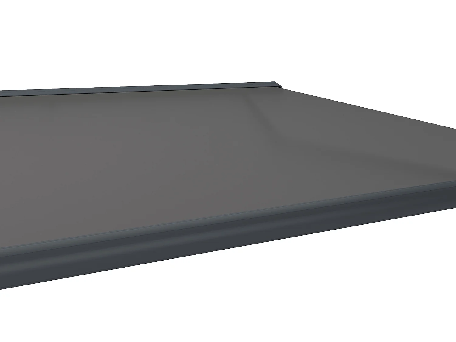 Toldo motorizado con luces LED con arcón integral 4 x 3,5 m toldo acrílico antracita - GALAXA