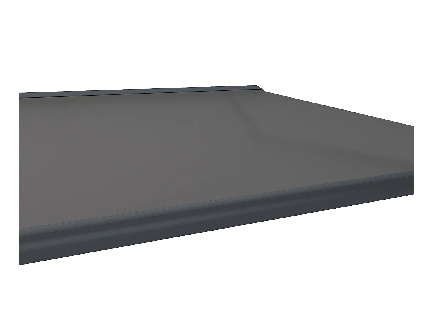 Tendone esterno motorizzato a LED con cassonetto integrale a 6 x 3, 5 m tessuto acrilico antracite GALAXA