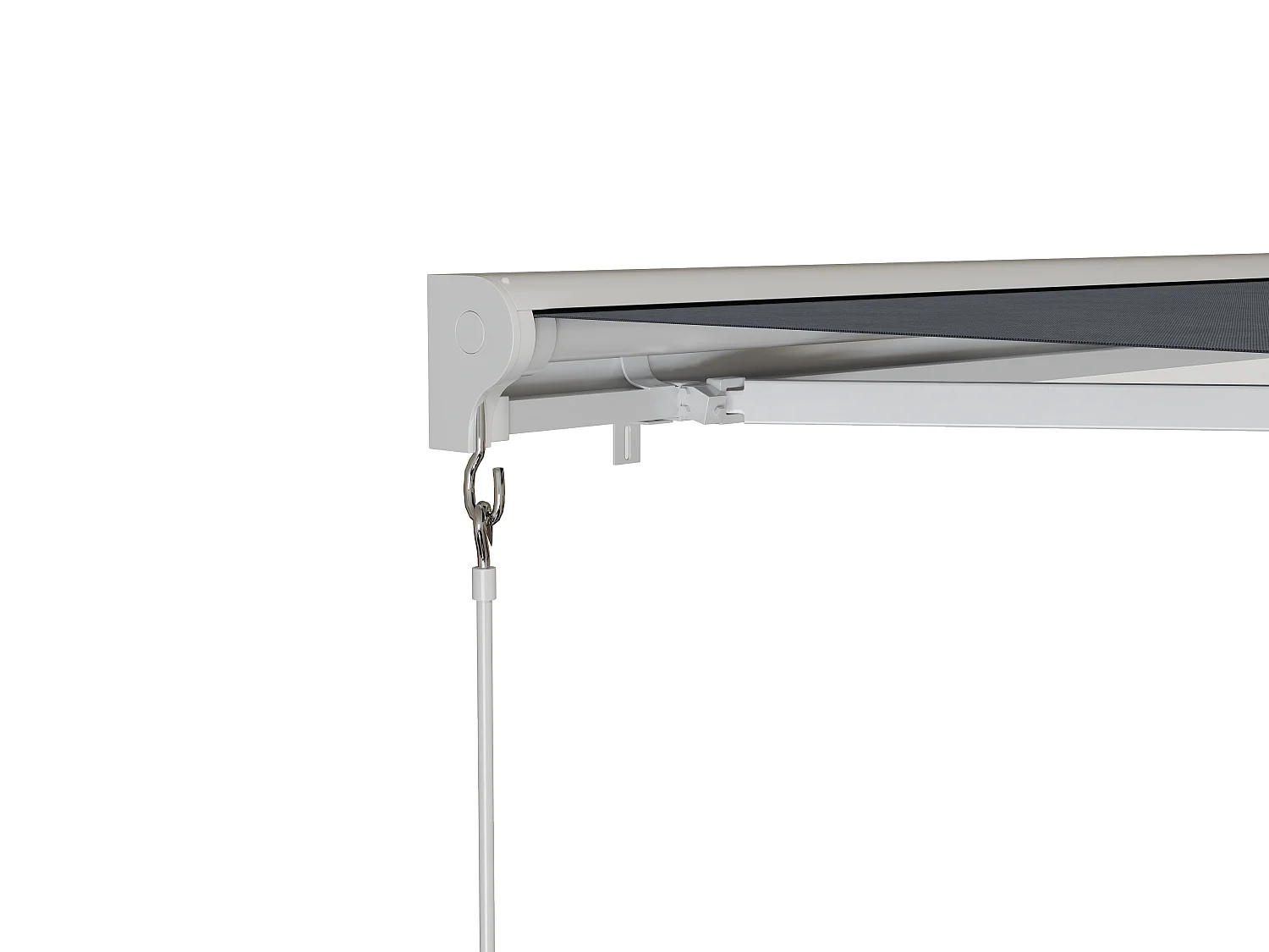 Toldo motorizado con cofre 4 x 3 m antracita - COFANA