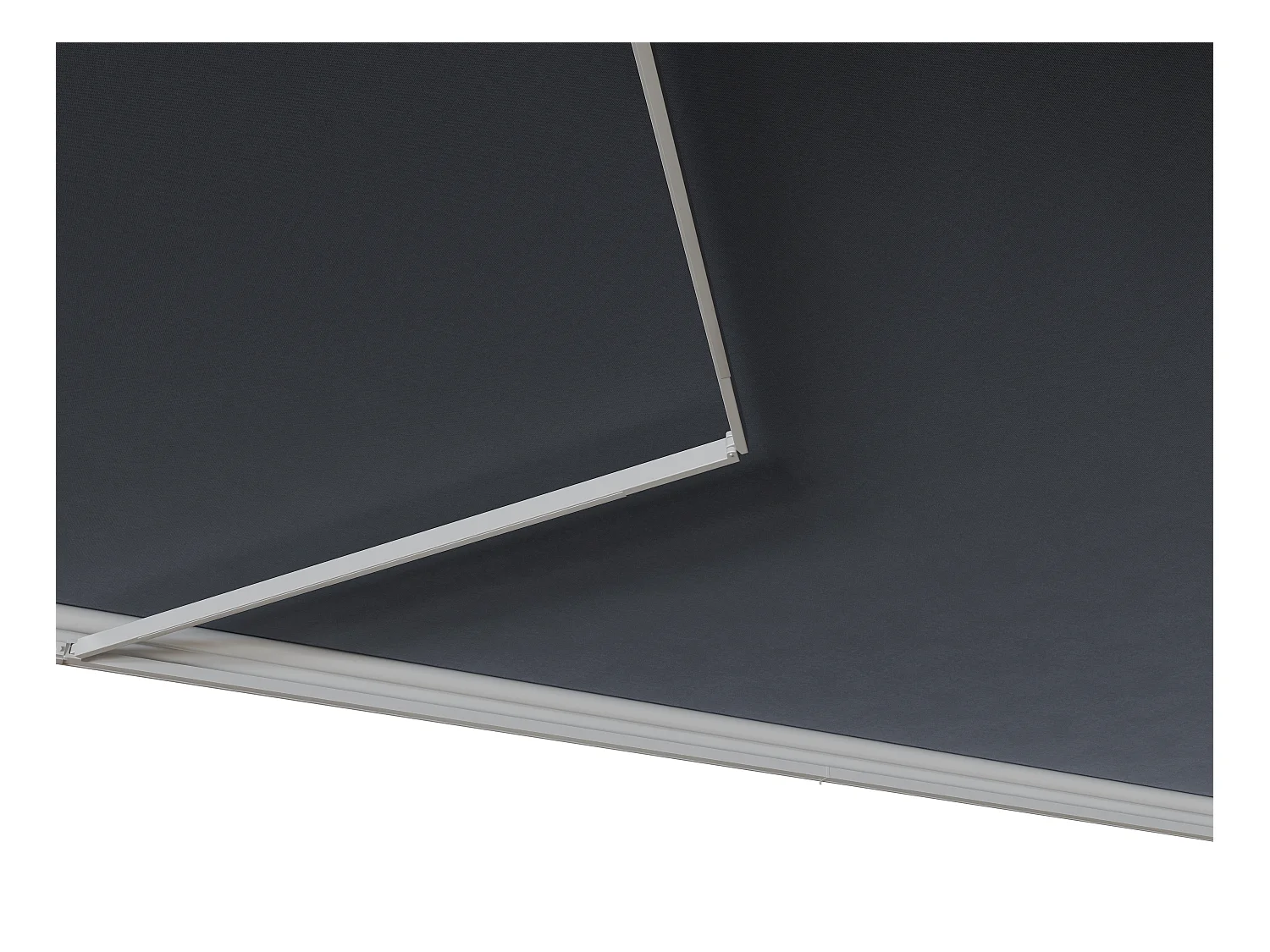 Store banne motorisé avec semi-coffre 4 x 3 m - anthracite - COFANA