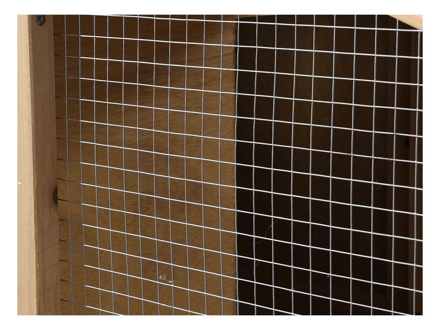 Gallinero de madera con cerca - 4 gallinas - Ancho 173 x Prof. 64 x Alt. 108 - Natural - LEVAS