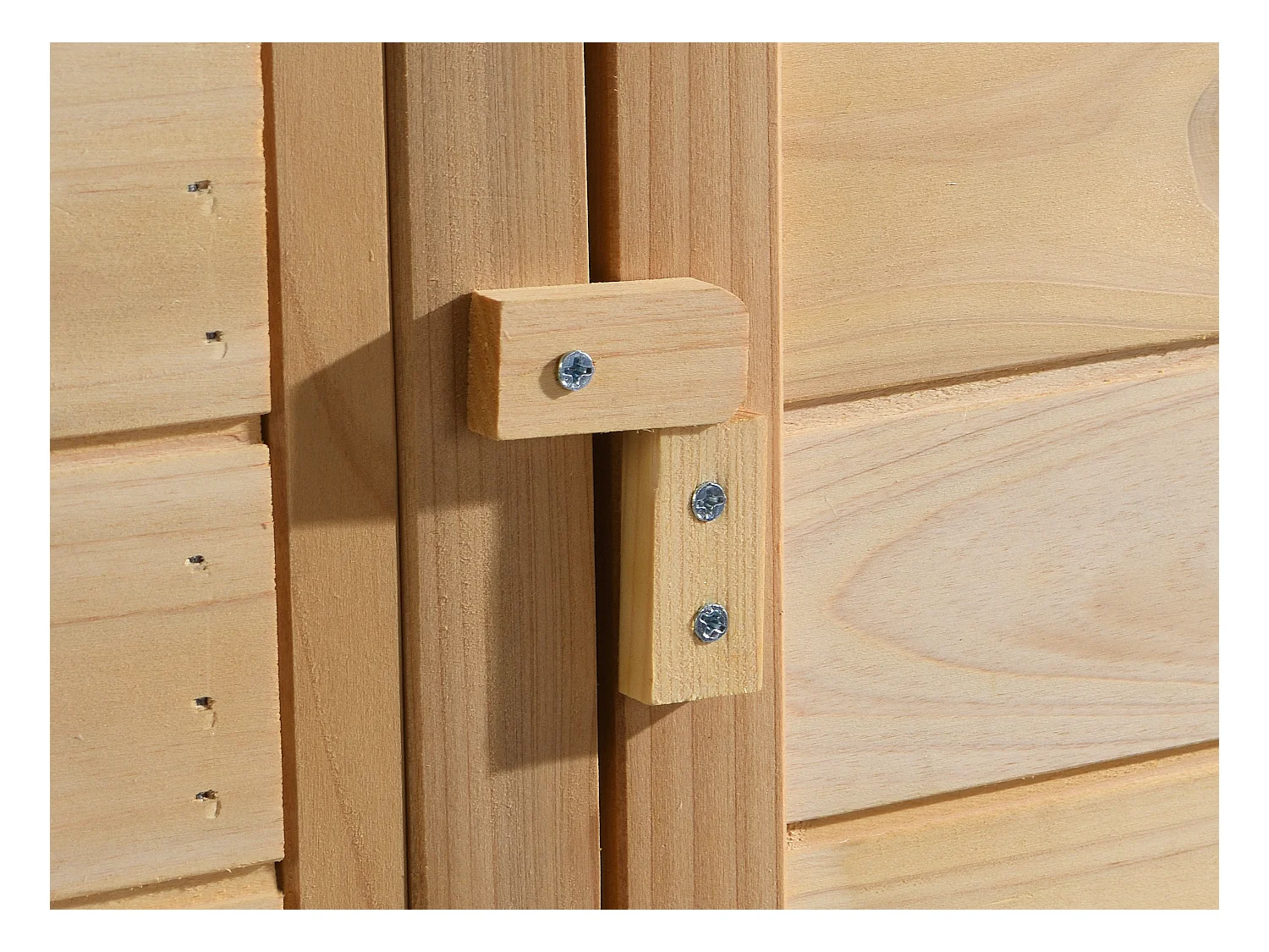 Gallinero de madera con cerca - 4 gallinas - Ancho 173 x Prof. 64 x Alt. 108 - Natural - LEVAS