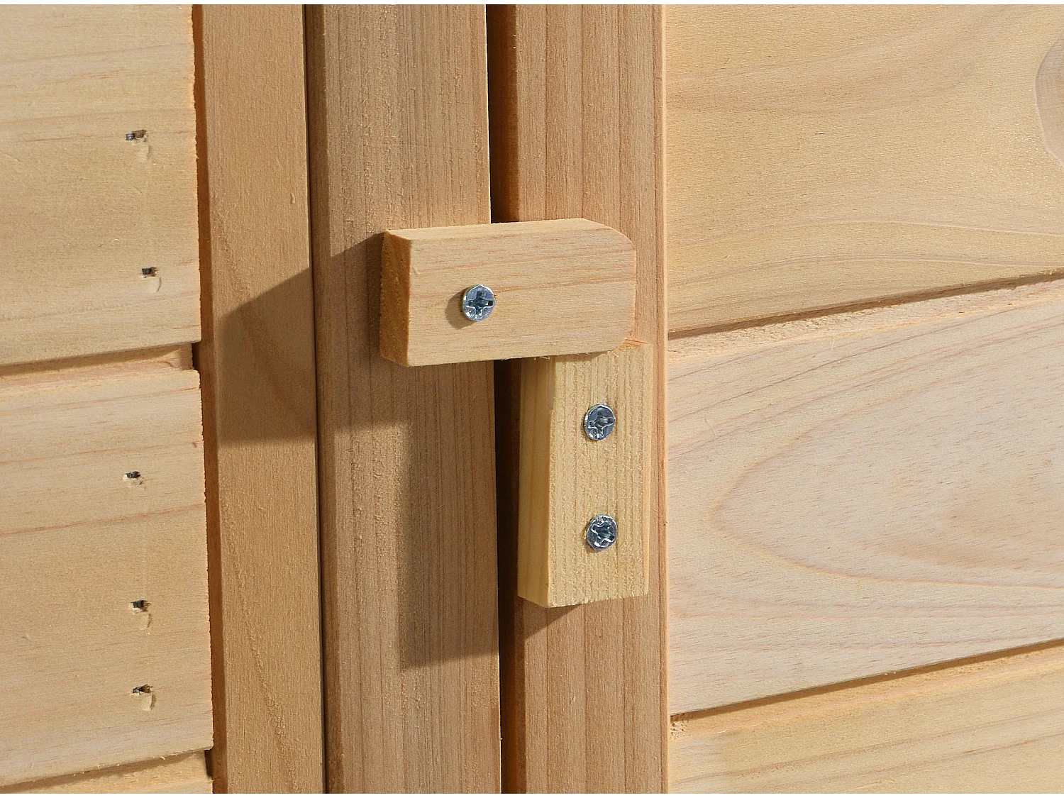 Poulailler en bois avec enclos - 4 poules - L. 173 x P.  64 x H. 108 cm - Naturel - LEVAS