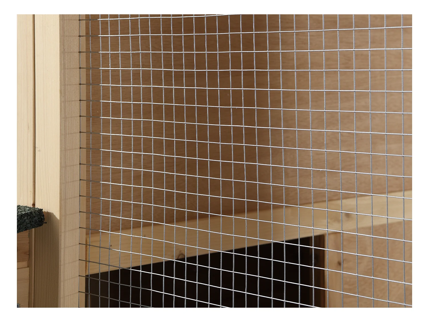 Poulailler en bois avec enclos - 8 poules - L. 201 x P.142 x H. 171 cm- Naturel - GALLUS
