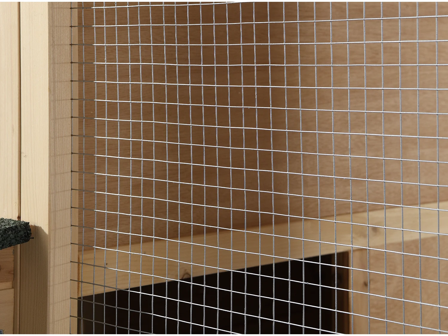 Hühnerstall aus Holz mit Freilaufgehege - für 8 Hühner - 201 x 142 x 171 cm - Holzfarben - GALLUS