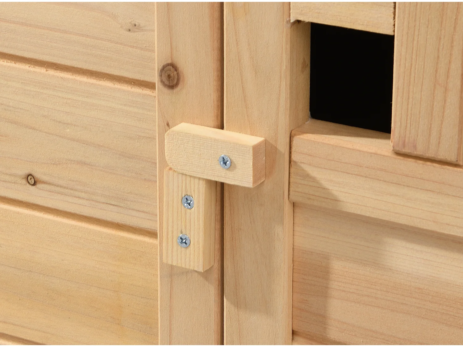 Kippenhok van hout met broedplaats - 2 kippen - L106 x D64 x H71 cm - Naturel - ANSER