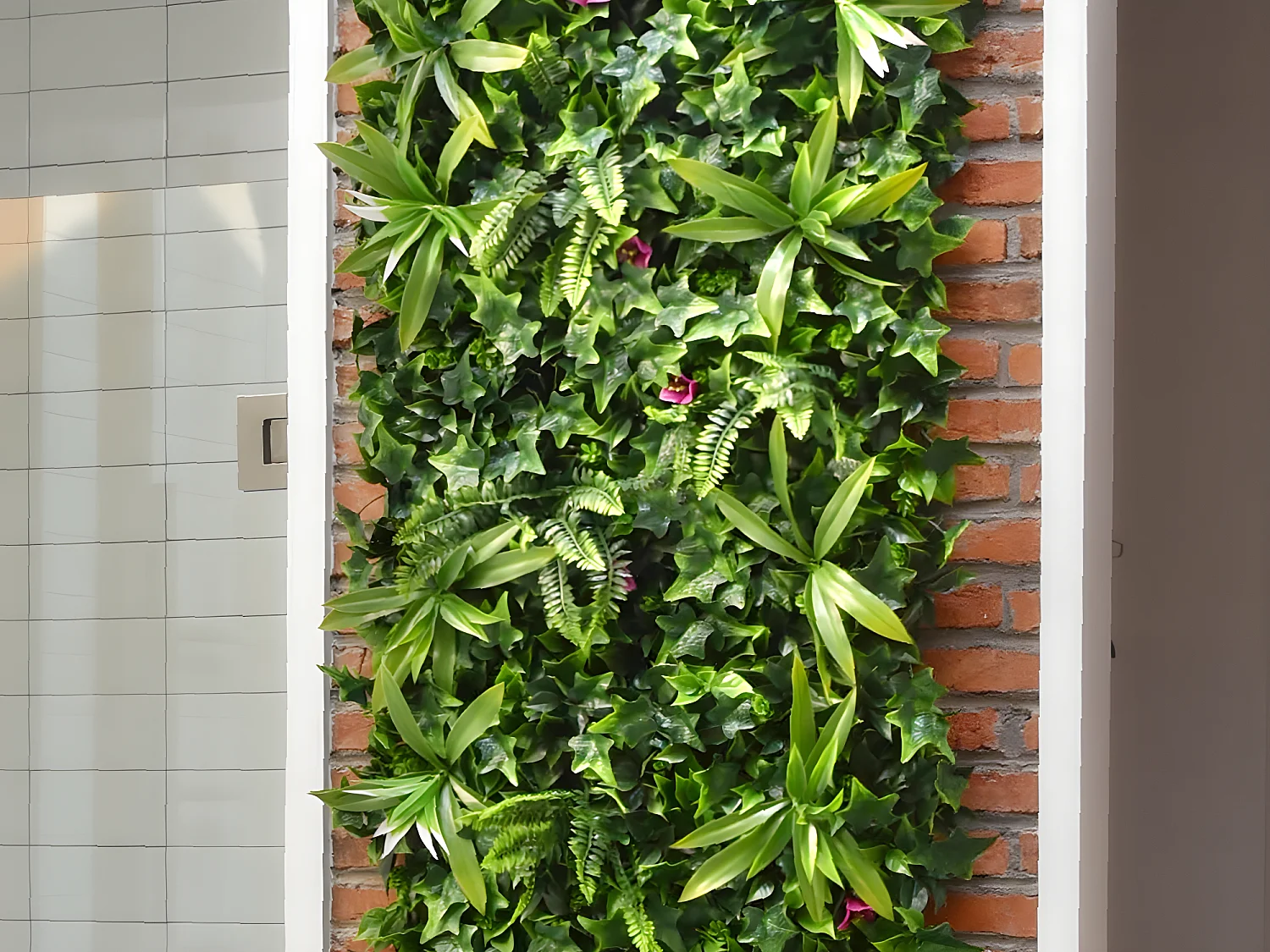 Mur végétal synthétique vert - pack de 3m² - IKAZ