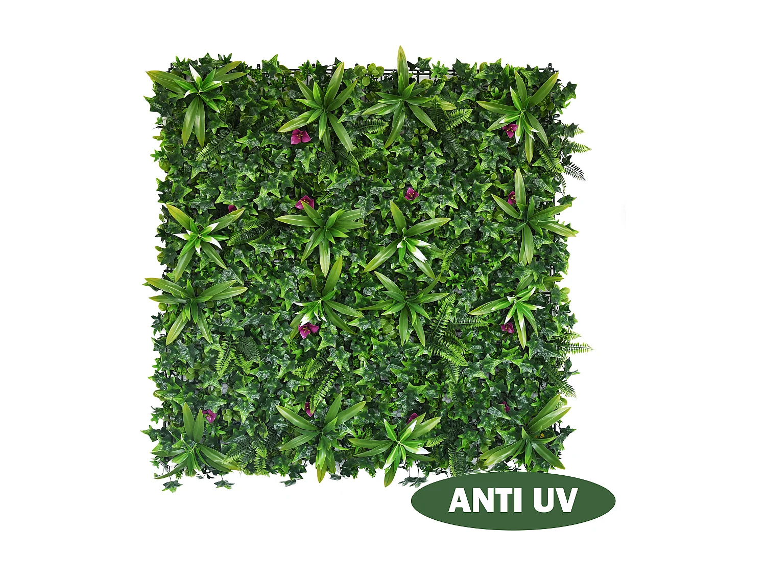 Mur végétal synthétique vert - pack de 3m² - IKAZ