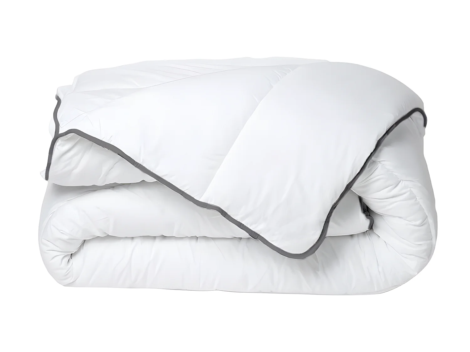 Lit avec rangements 90 x 190 cm - Blanc et naturel + Matelas + Sommier + Couette + Oreiller - LEANDRE