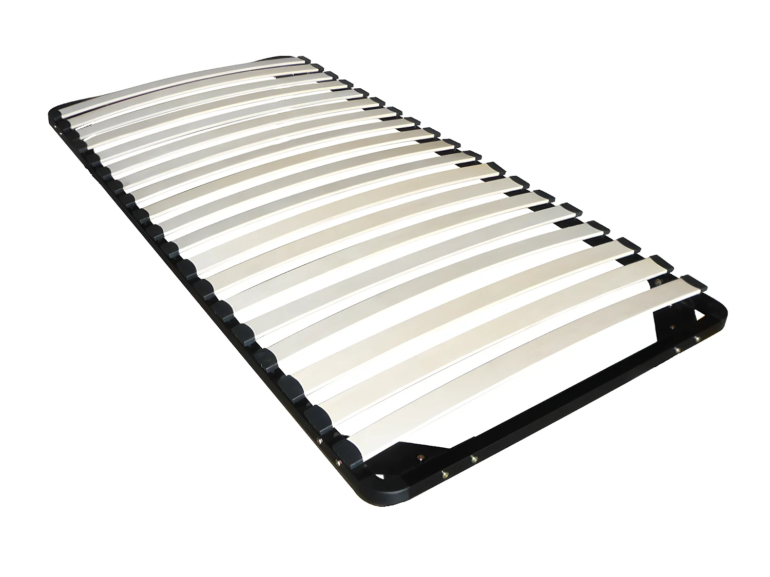 Lit avec rangements 90 x 190 cm - Blanc et naturel + Matelas + Sommier + Couette + Oreiller - LEANDRE