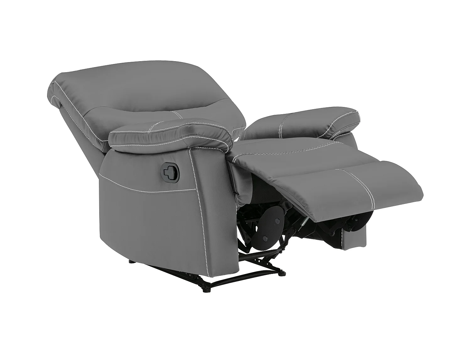 Relaxsessel - Kunstleder - Grau - CANBY