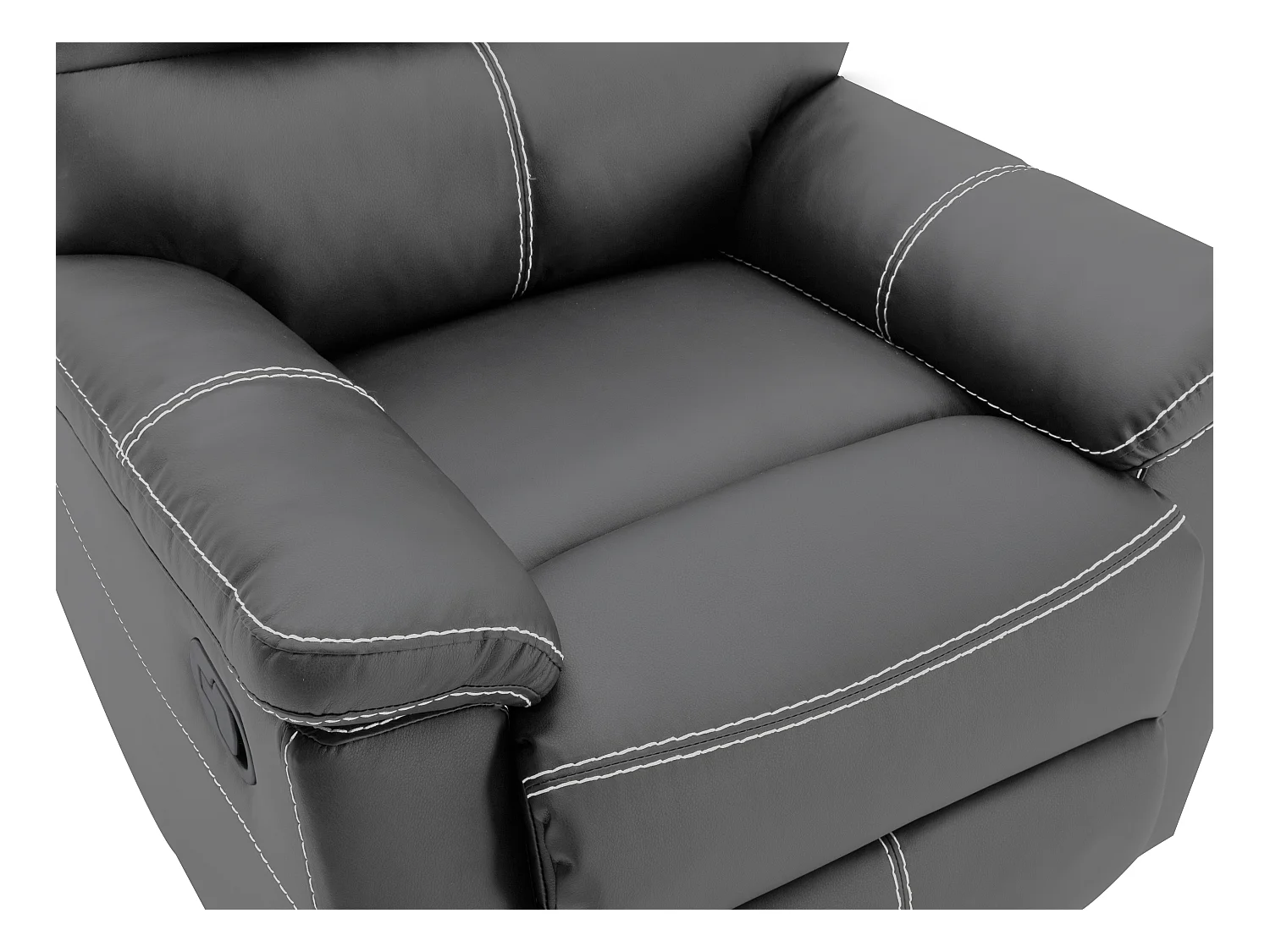 Relaxsessel - Kunstleder - Grau - CANBY