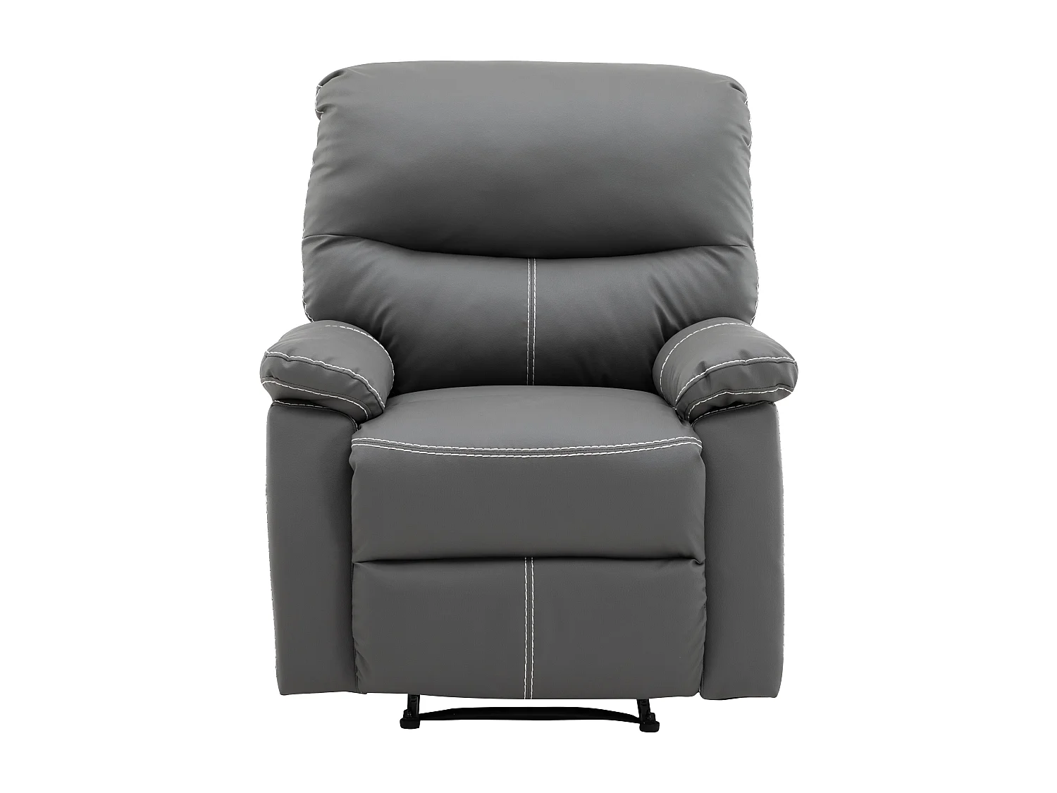 Relaxsessel - Kunstleder - Grau - CANBY