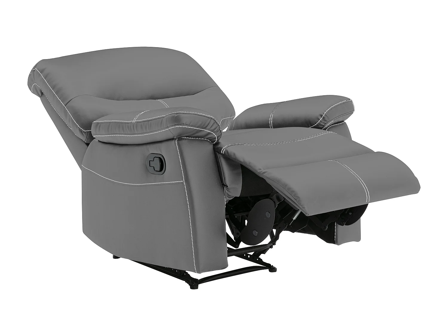 Relaxsessel - Kunstleder - Grau - CANBY