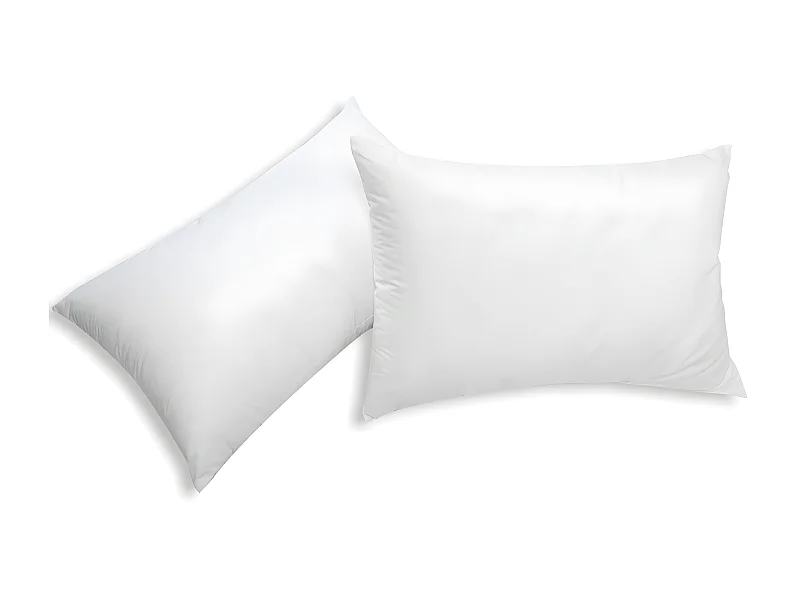 Juego de 2 almohadas recicladas 45 x 70 cm de DREAMEA - Funda 100% microfibra - ROSA