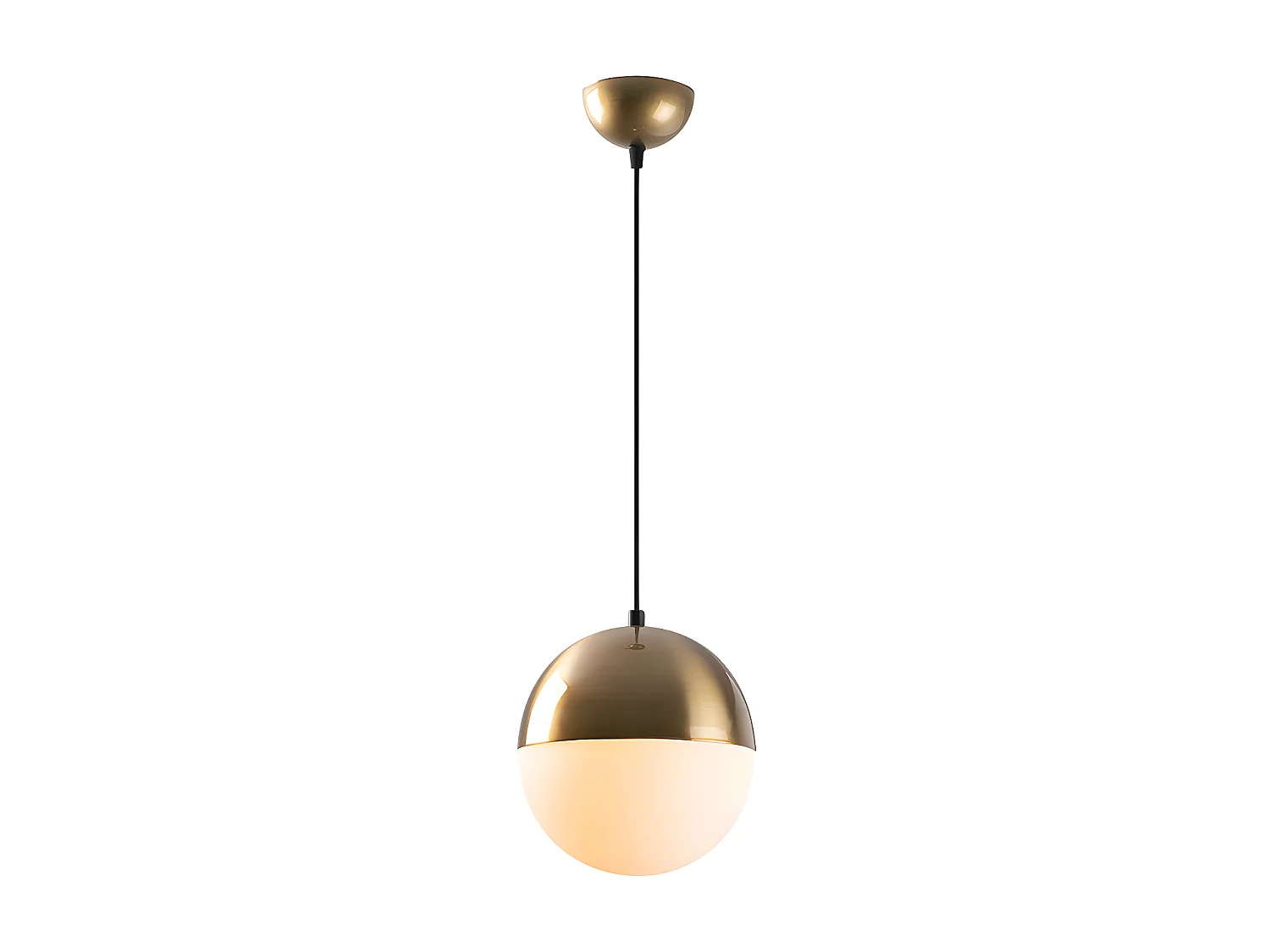 Suspension en métal à hauteur réglable - D. 20 x H. 21-117 cm - Doré - SEGOLENE