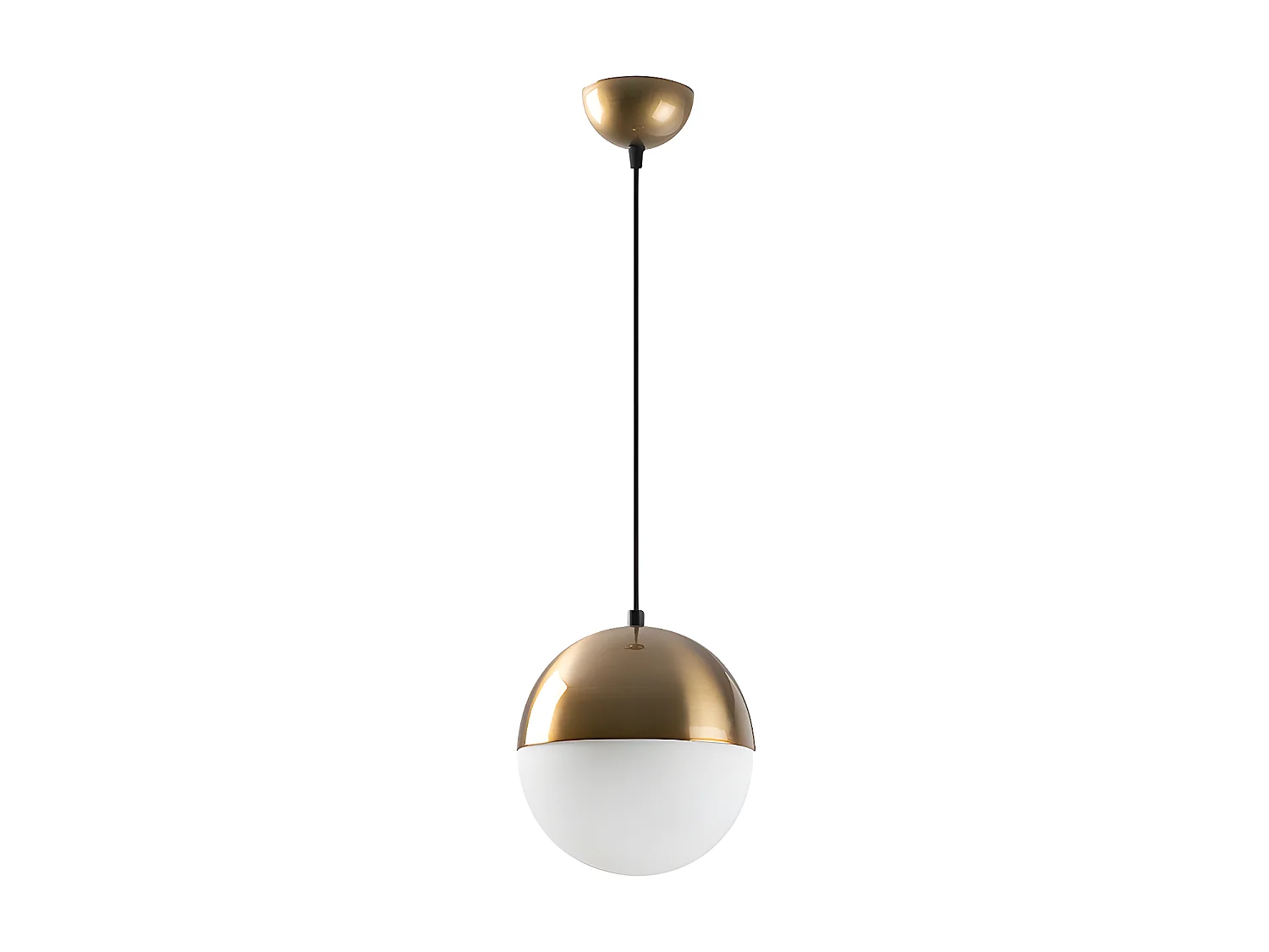 Suspension en métal à hauteur réglable - D. 20 x H. 21-117 cm - Doré - SEGOLENE