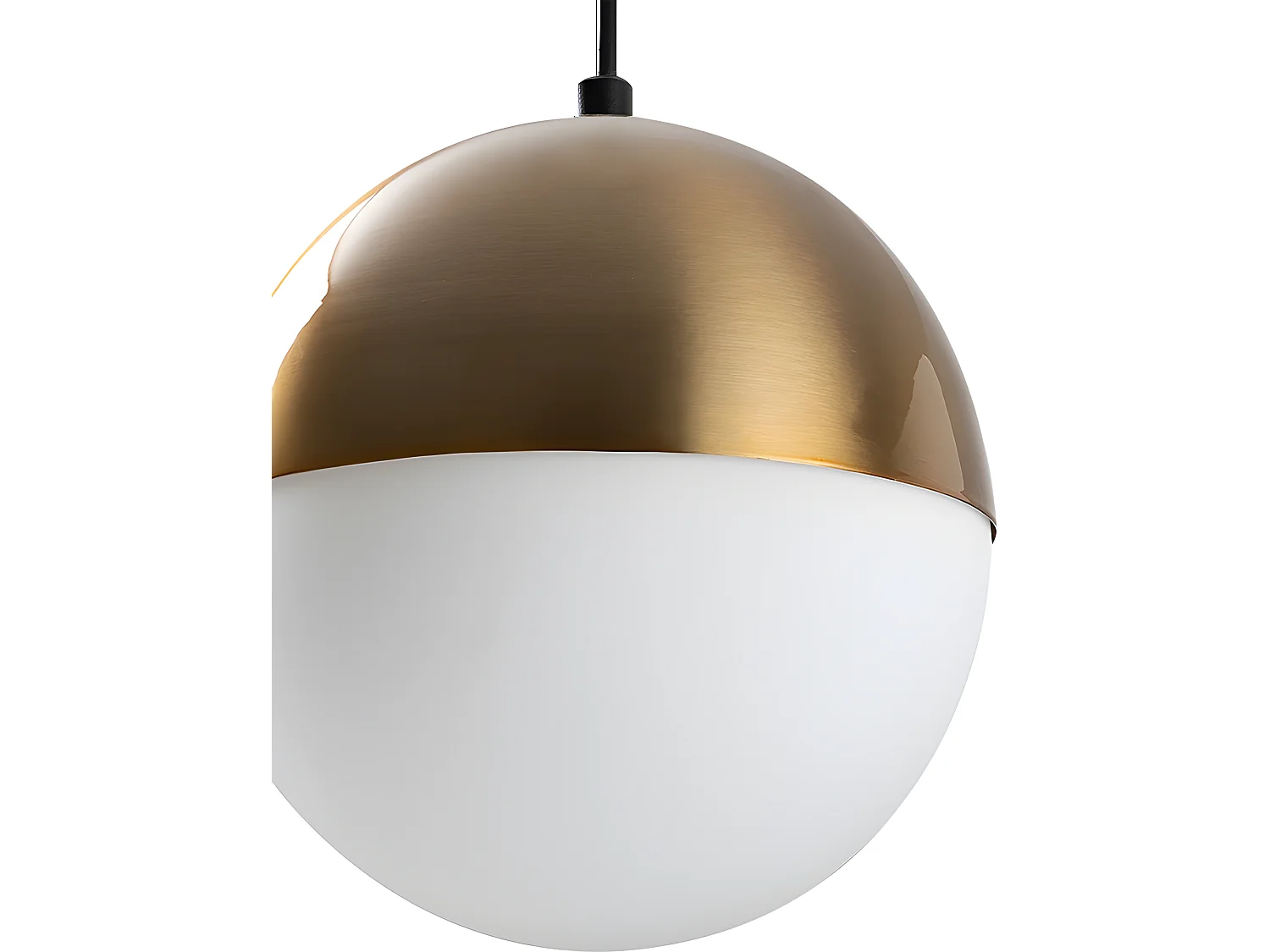 Suspension en métal à hauteur réglable - D. 20 x H. 21-117 cm - Doré - SEGOLENE