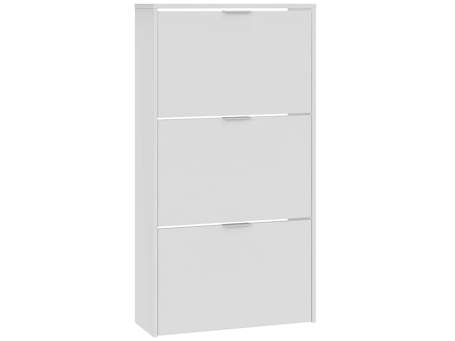 Scarpiera Rubi 3 ante colore bianco lucido, 60 cm larghezza 113 cm altezza