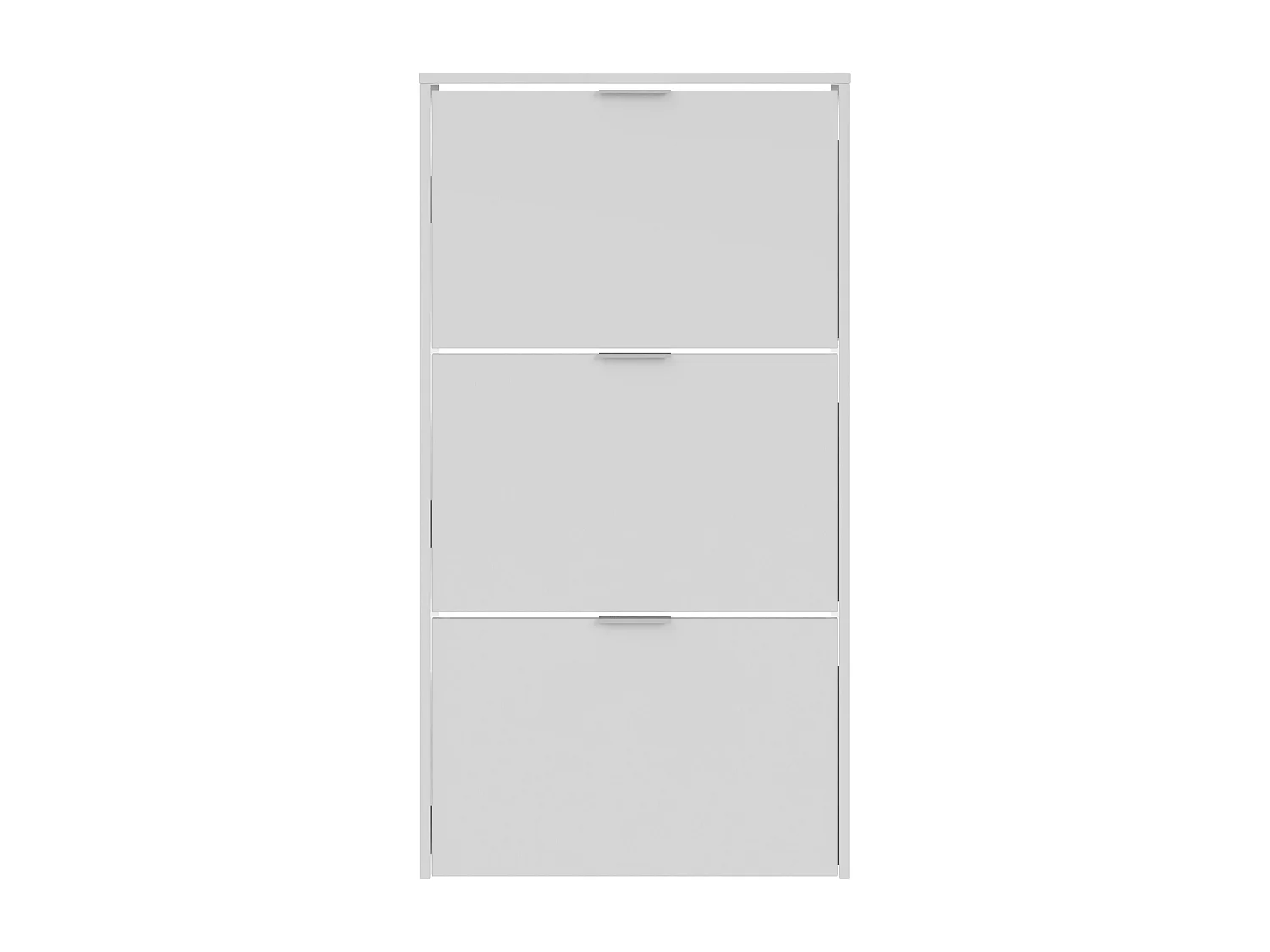 Scarpiera Rubi 3 ante colore bianco lucido, 60 cm larghezza 113 cm altezza