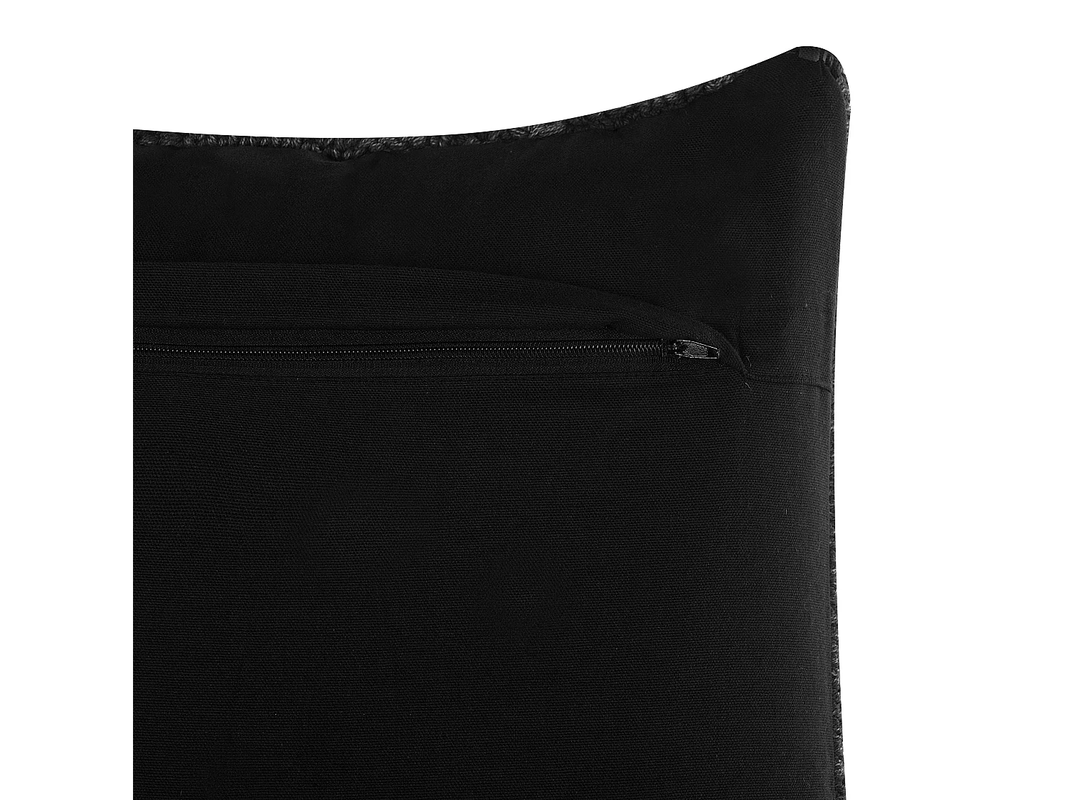 Coussin KONNI Coton 45 x 45 cm Gris Motif à chevrons