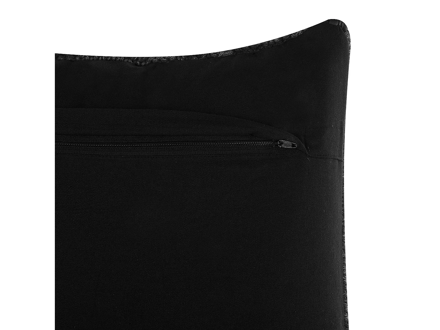 Almofada decorativa KONNI Algodão 45 x 45 cm Cinzento Padrão chevrón