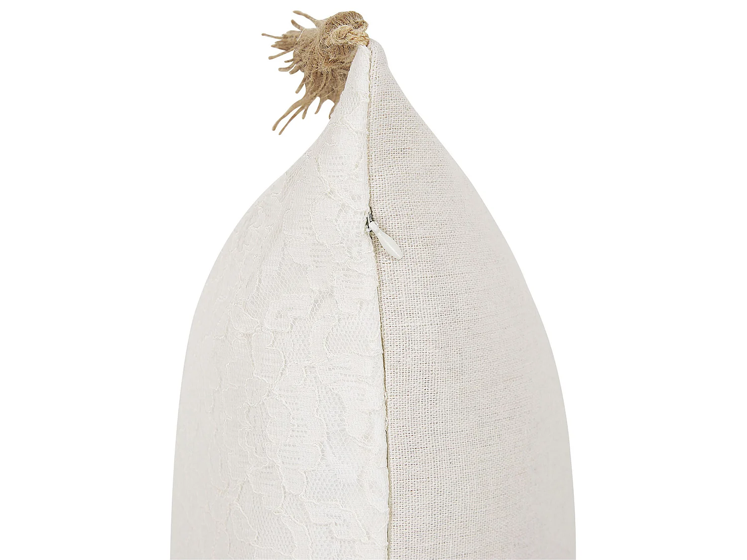 Set di 2 cuscini AZALEA 45 x 45 cm Beige chiaro Tinta unita