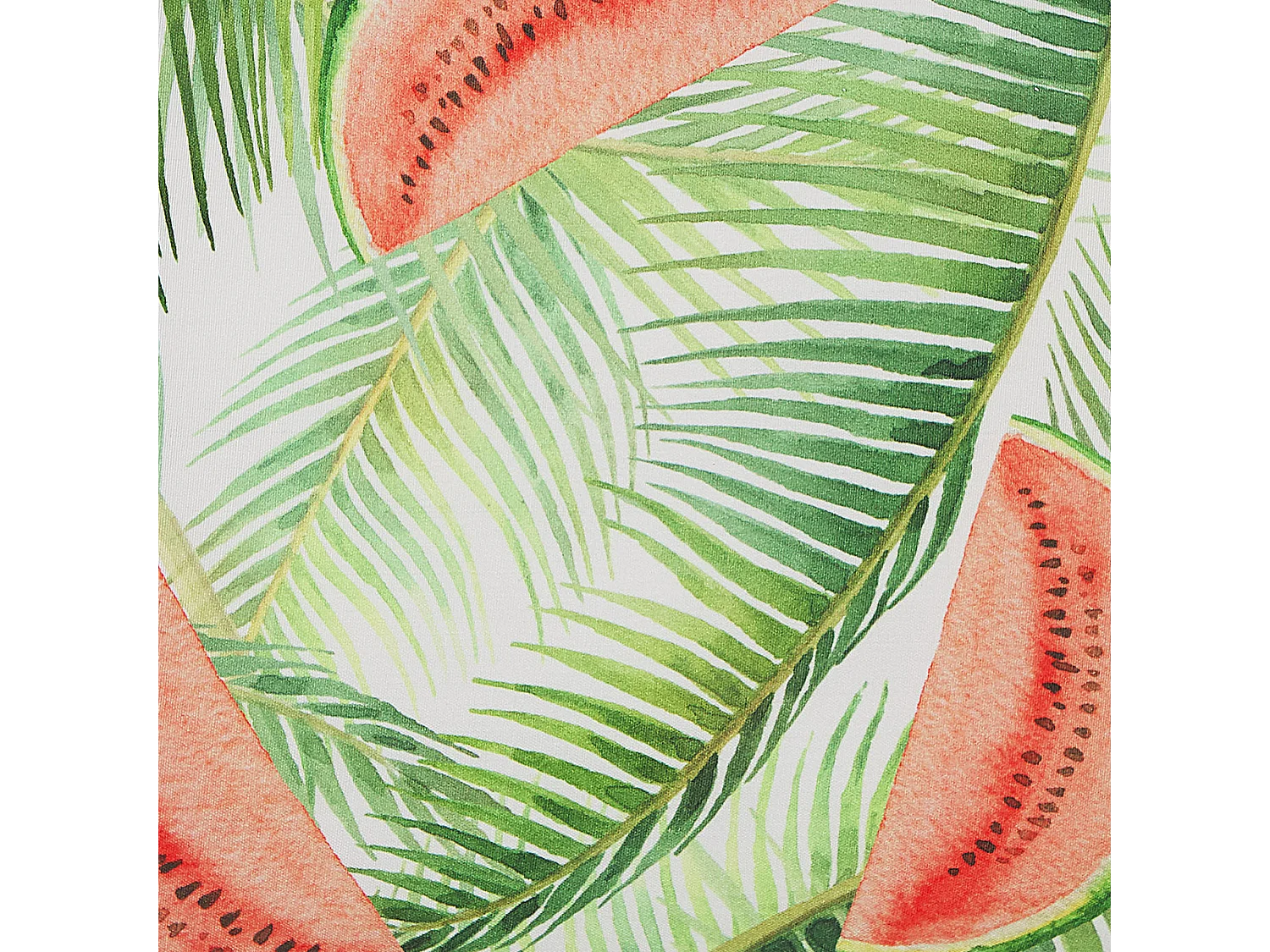 Lot de 2 coussins d\'extérieur LOVOLETO Motif de plante 45 x 45 cm Vert clair