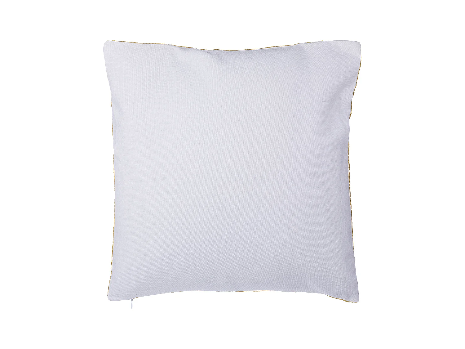 Dekokissen 2er Set 45 x 45 cm Baumwolle mit Ornamenten weiß/gelb Primula