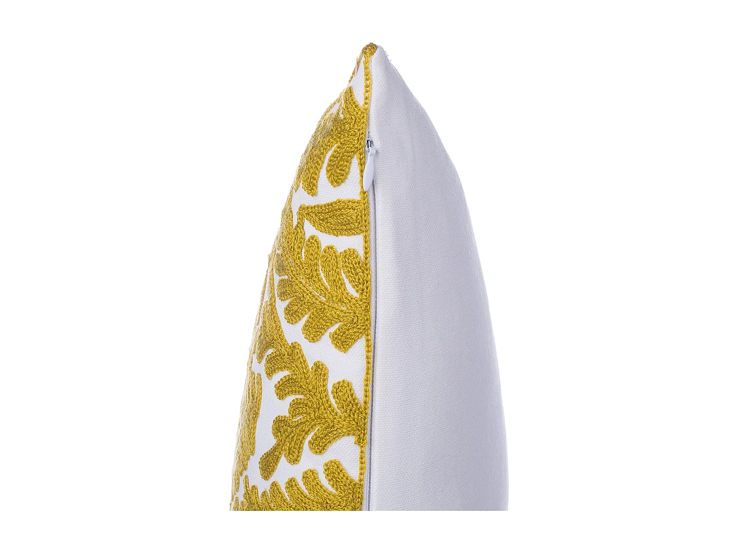 Set van 2 decoratieve kussens PRIMULA Katoen 45 x 45 cm Mosterdgeel Ikat