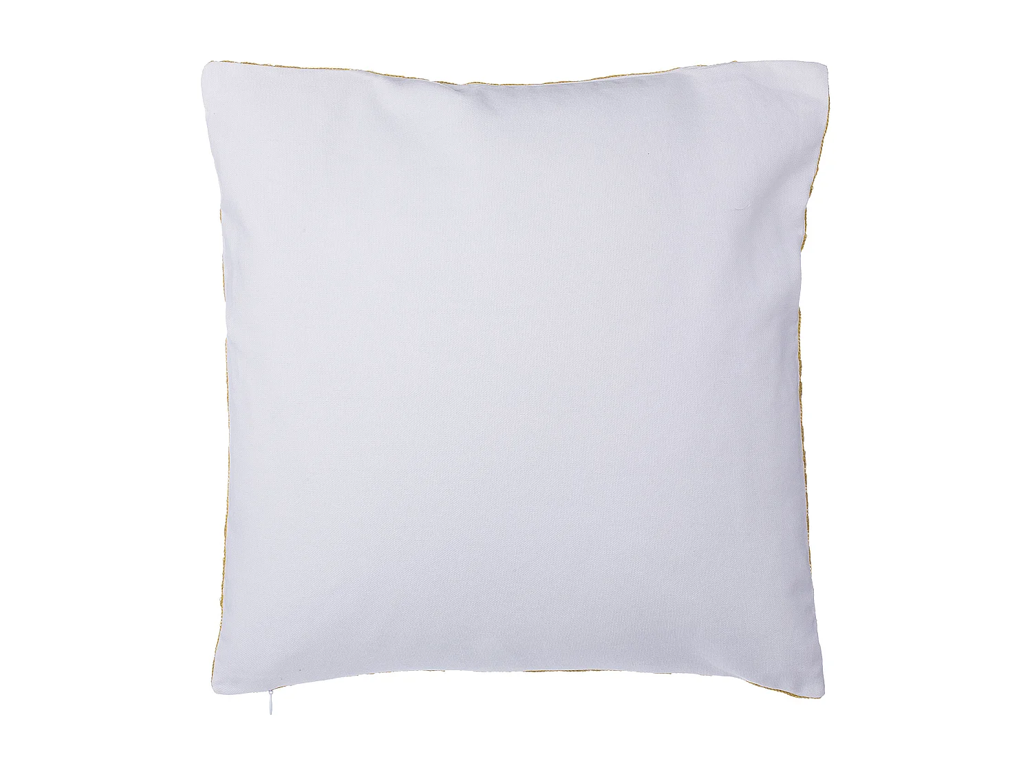 Set van 2 decoratieve kussens PRIMULA Katoen 45 x 45 cm Mosterdgeel Ikat